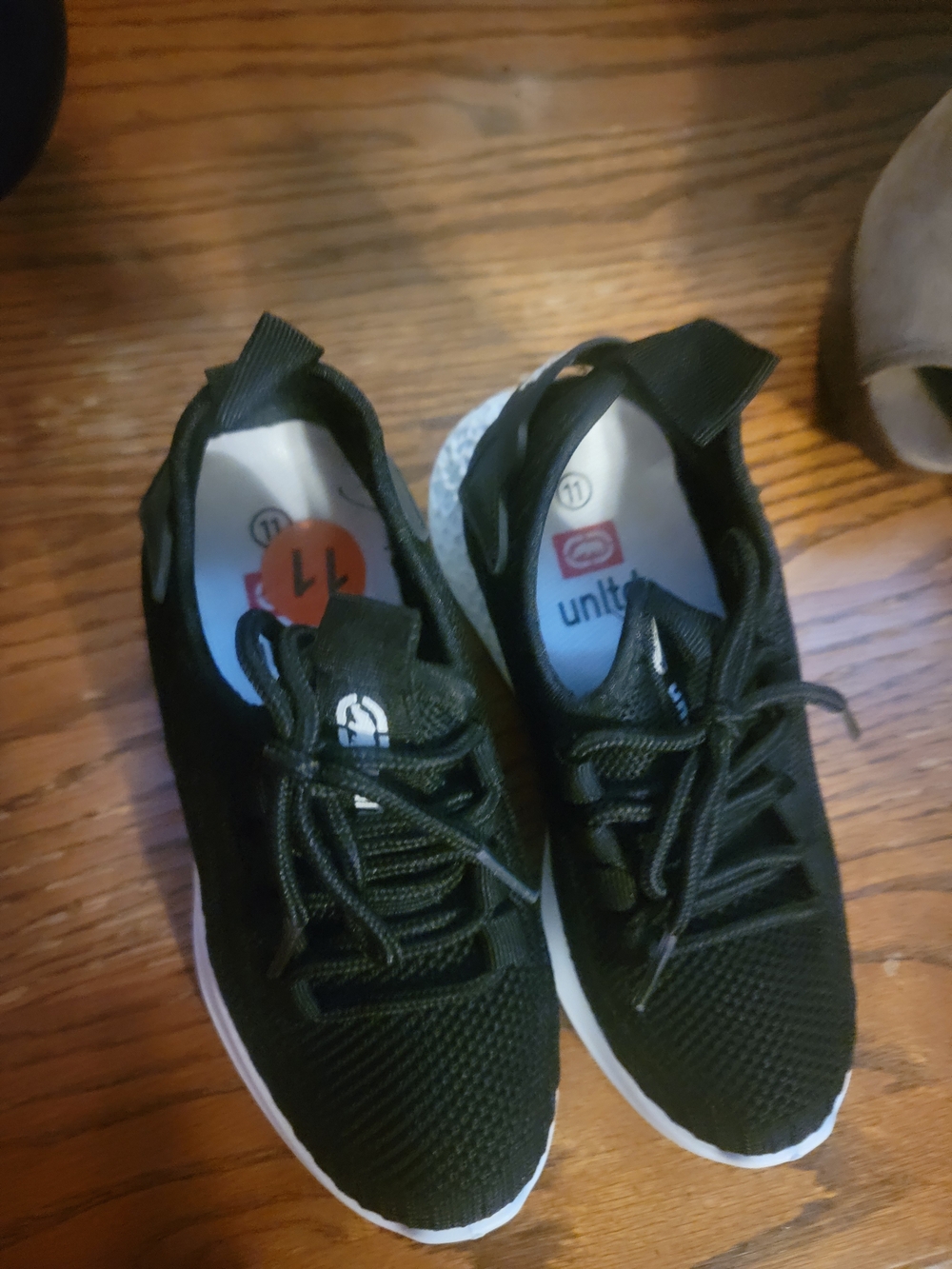 Ecko Untld Black Knit Lace-Up Sneakers with White Sole